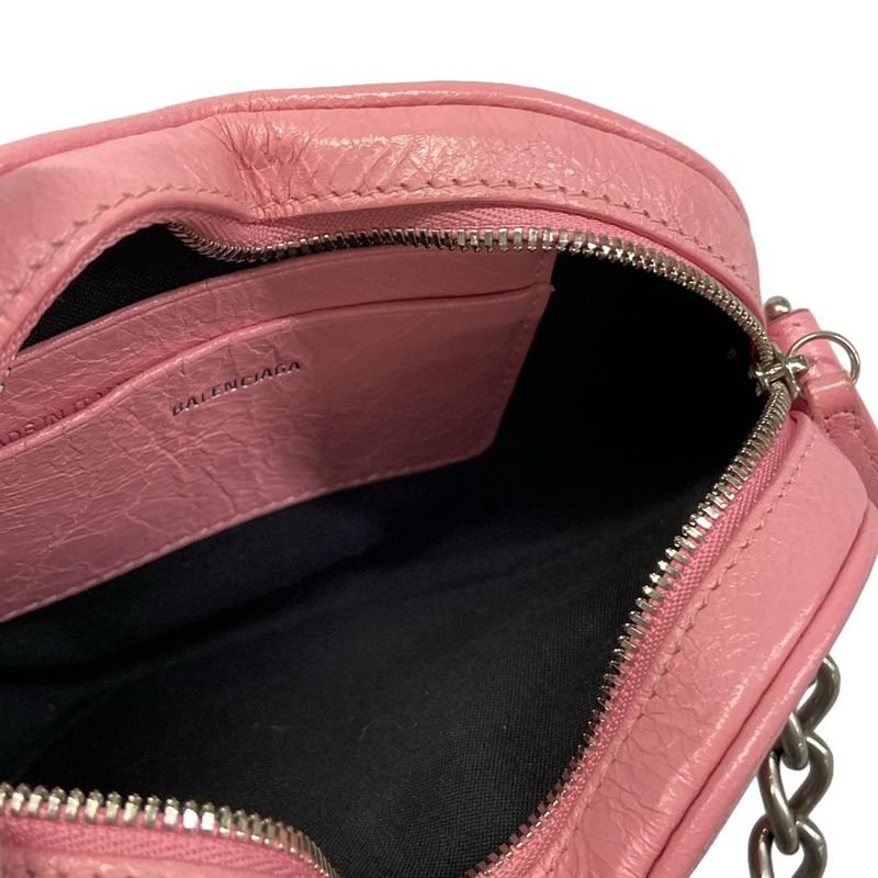 Balenciaga Shoulder Bag le Cagole Pink Chain