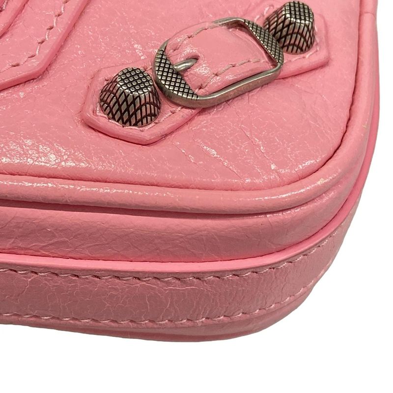 Balenciaga Shoulder Bag le Cagole Pink Chain