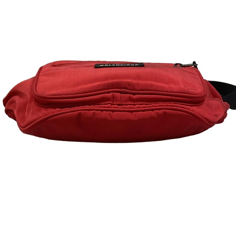 Balenciaga Waist Pouch Explorer Belt Pack Red Black