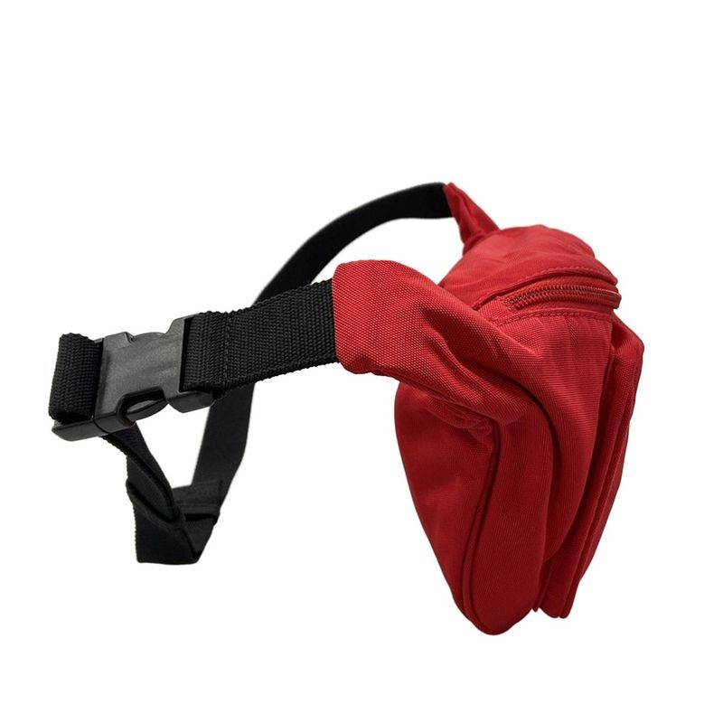 Balenciaga Waist Pouch Explorer Belt Pack Red Black