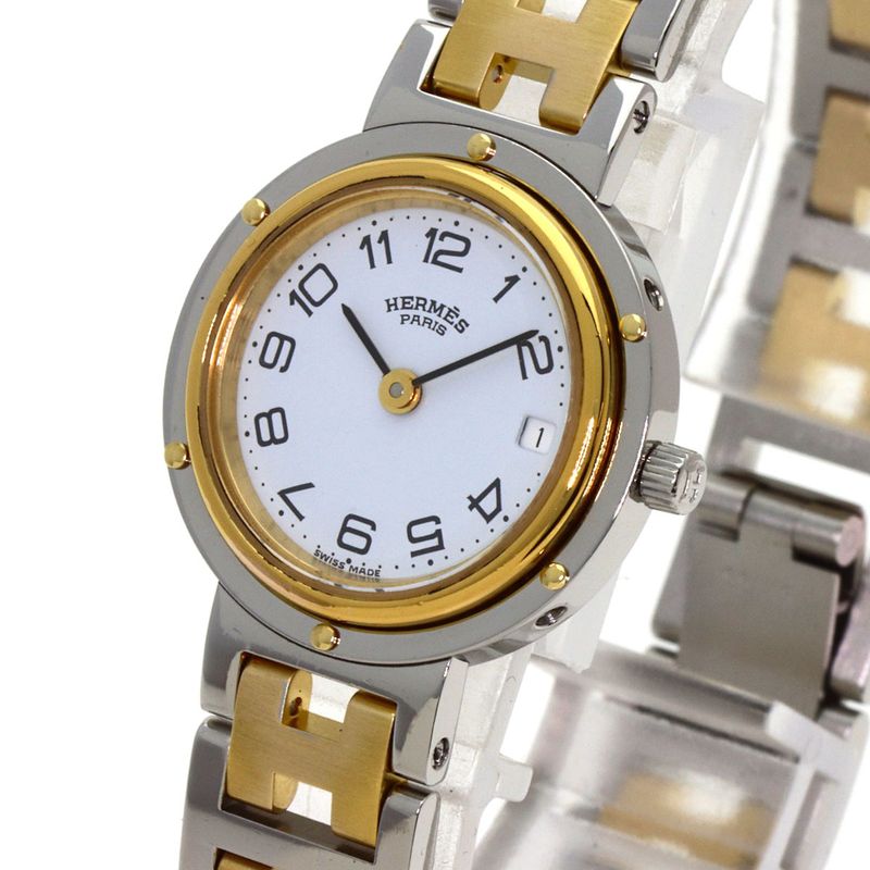 Hermes Clipper Old Watch SS Ssxgp