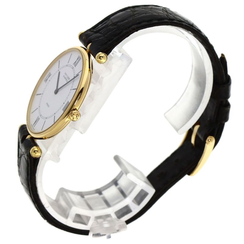 Van Cleef & Arpels Classic la Collection Watch 18K Yellow Gold Leather