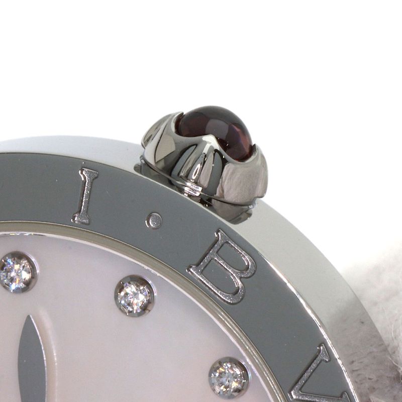 Bvlgari 12 Diamond Watch SS White Shell