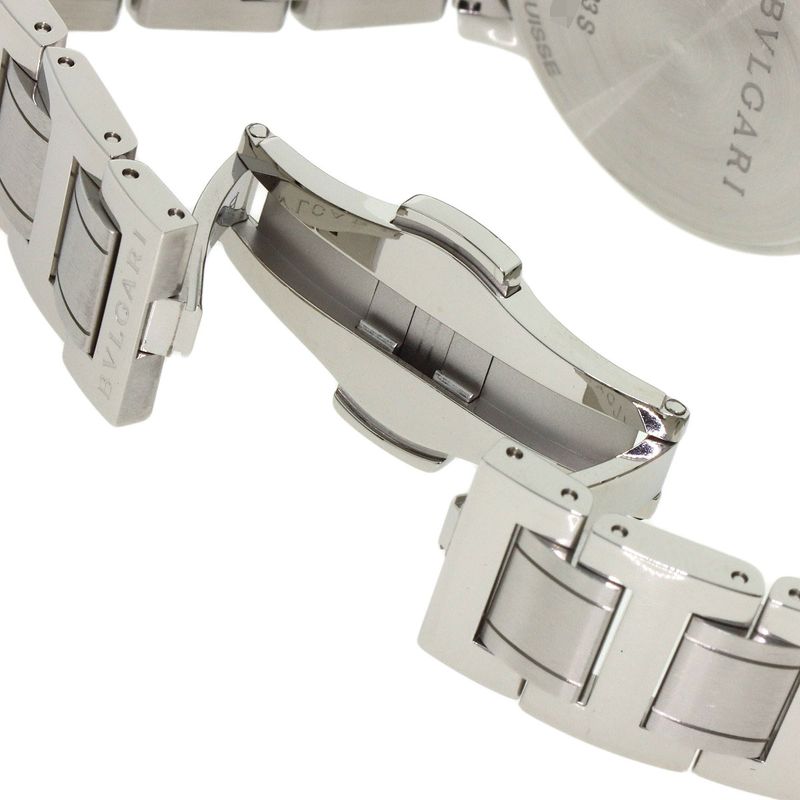 Bvlgari 12 Diamond Watch SS White Shell
