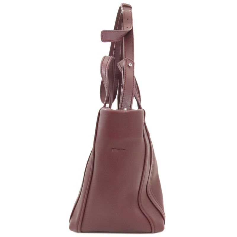 Balenciaga Laundry Cabas XS Handbag Leather Bold - Red