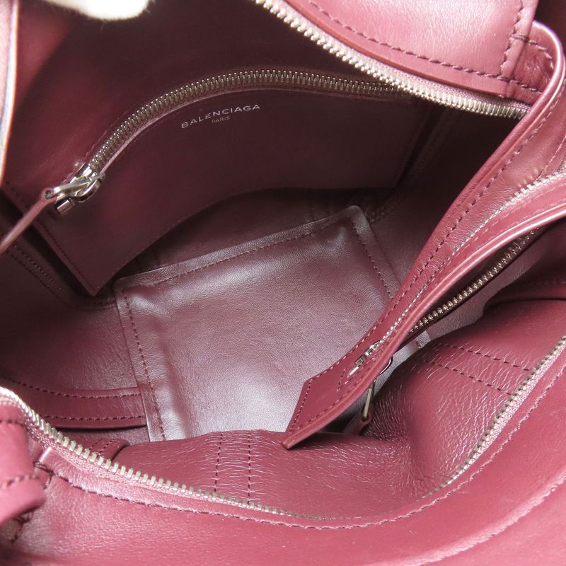 Balenciaga Laundry Cabas XS Handbag Leather Bold - Red