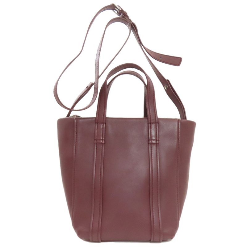 Balenciaga Laundry Cabas XS Handbag Leather Bold - Red