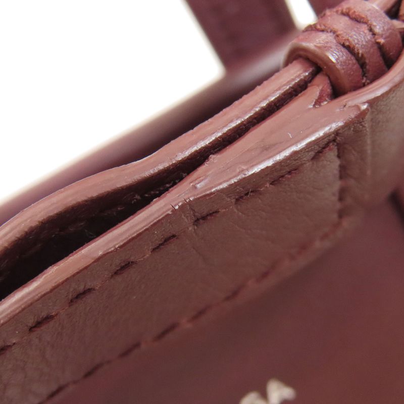 Balenciaga Laundry Cabas XS Handbag Leather Bold - Red