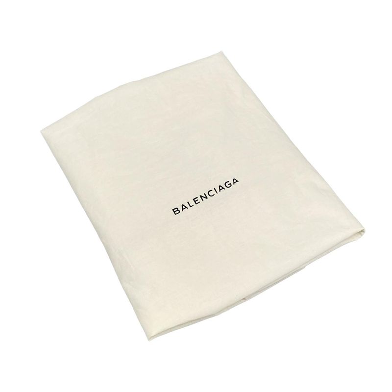 Balenciaga Shoulder Bag Ivory Black Basket Leather X