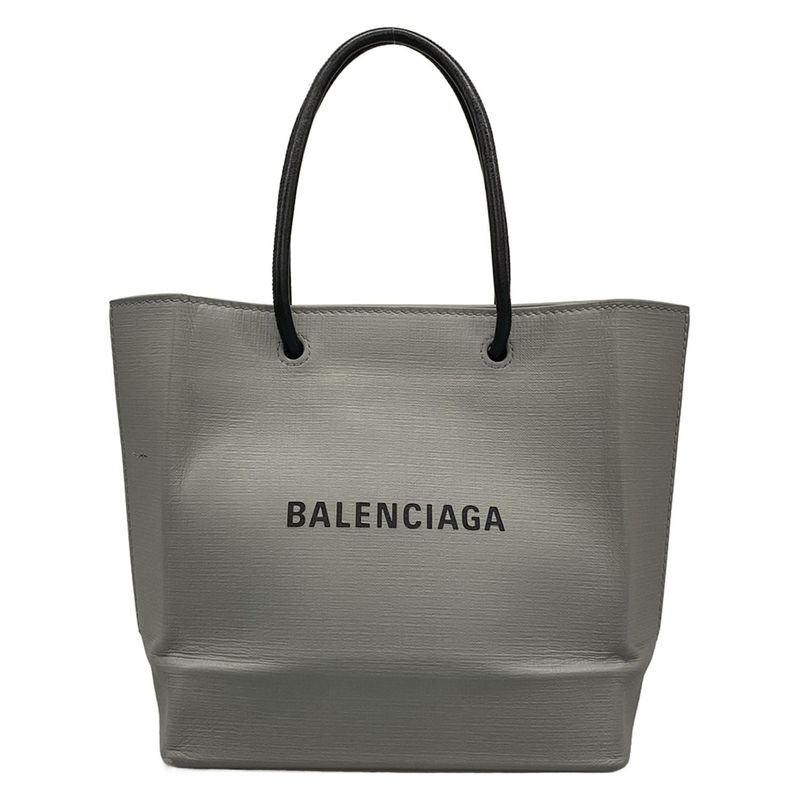 Balenciaga Tote Gray Leather