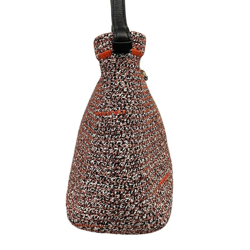 Balenciaga Handbag White Black Orange Leather X X