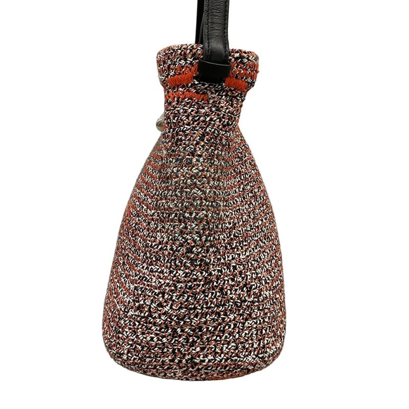 Balenciaga Handbag White Black Orange Leather X X