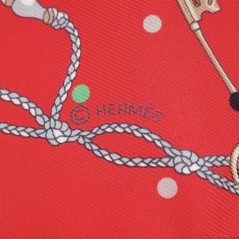 Hermes Scarf Twill les Cles a Pois Silk