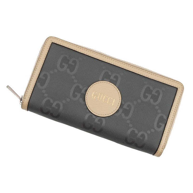 Gucci Wallet GG Nylon Off the Grid Zip Around Graybeige