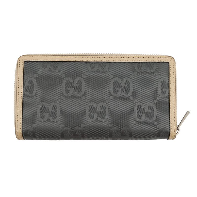 Gucci Wallet GG Nylon Off the Grid Zip Around Graybeige