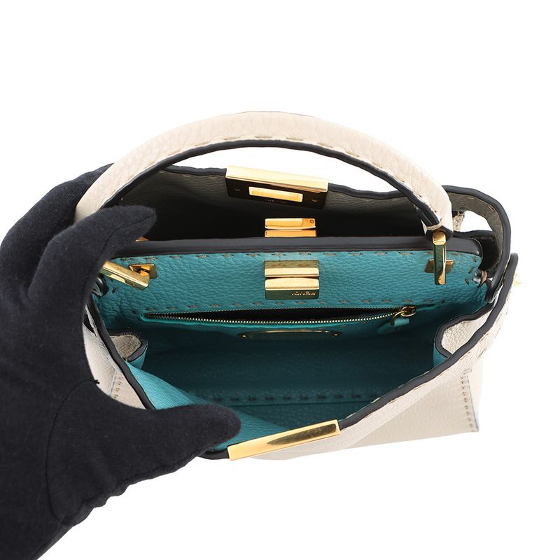 Fendi Peekaboo Iconic Essential Leather 2-Way Shoulder Bag