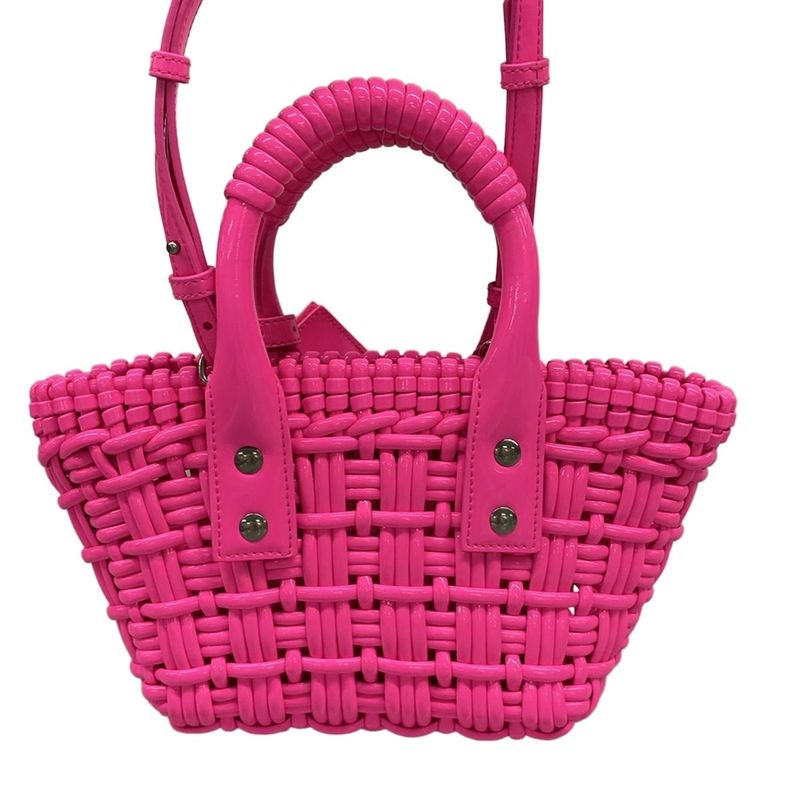 Balenciaga Tote Bistro Xxs Basket Pink Mini Bag Braided