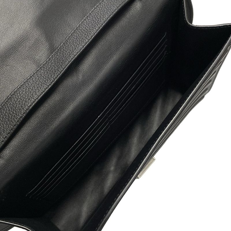 Balenciaga Shoulder Bag Car Flap Black Leather