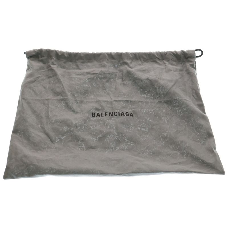 Balenciaga Navy Cabas XS Tote Black White Canvas Leather