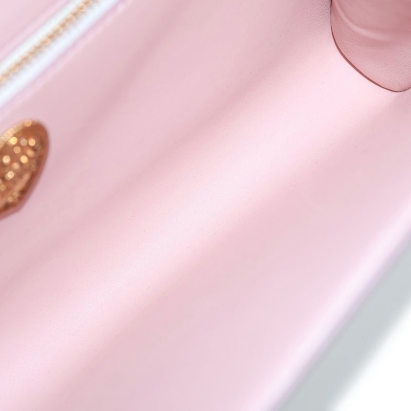 Dolce & Gabbana Devotion 2-Way Shoulder Bag Pink Leather