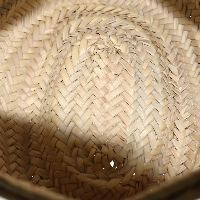 Loewe Basket Bag Beige White Raffia Leather Anagram