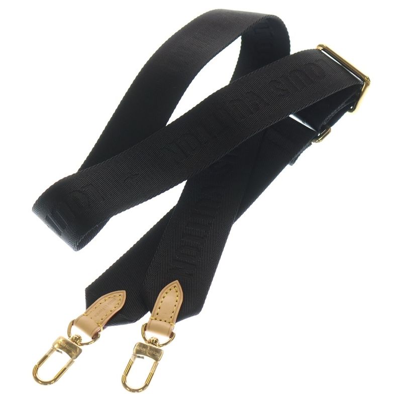 Louis Vuitton Shoulder Strap Pouch Case Brown Leather Gold