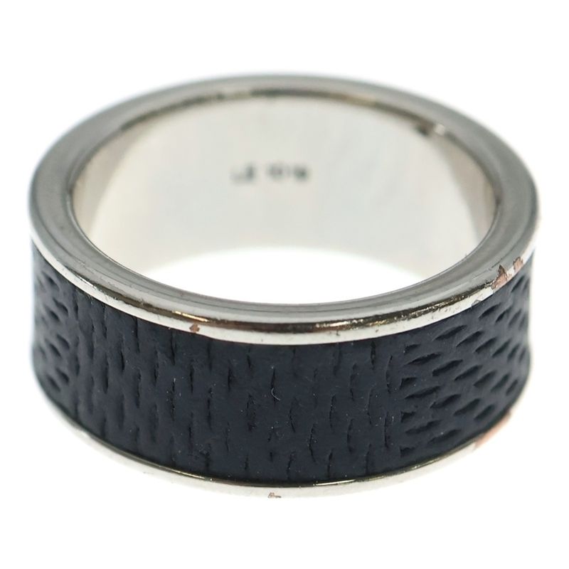 Louis Vuitton Monogram Eclipse Ring Black Silver