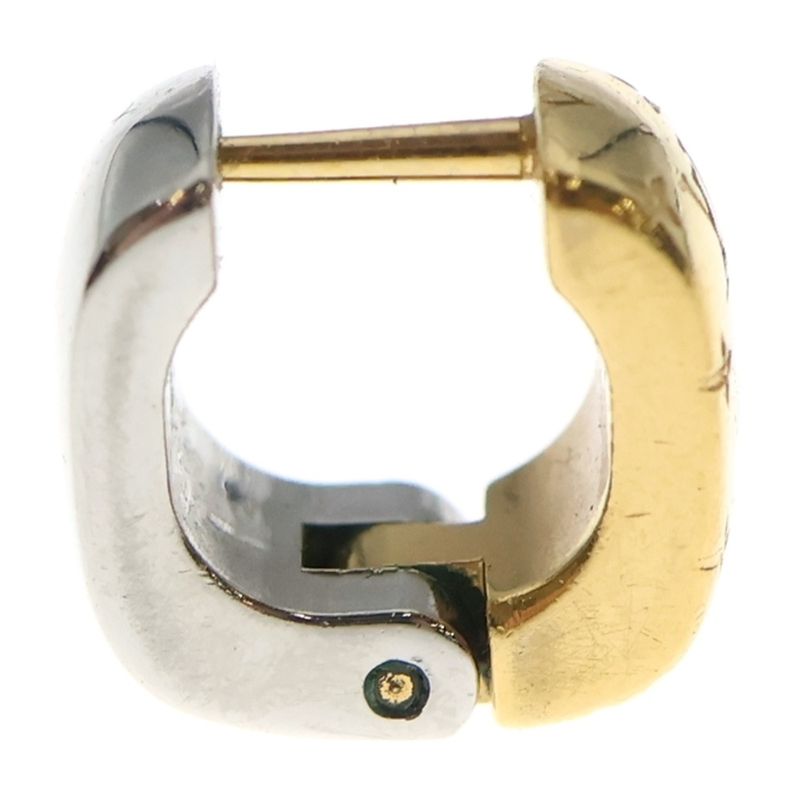 Louis Vuitton Cles Doreil Nanogram Earrings Gold Silver Single Ear