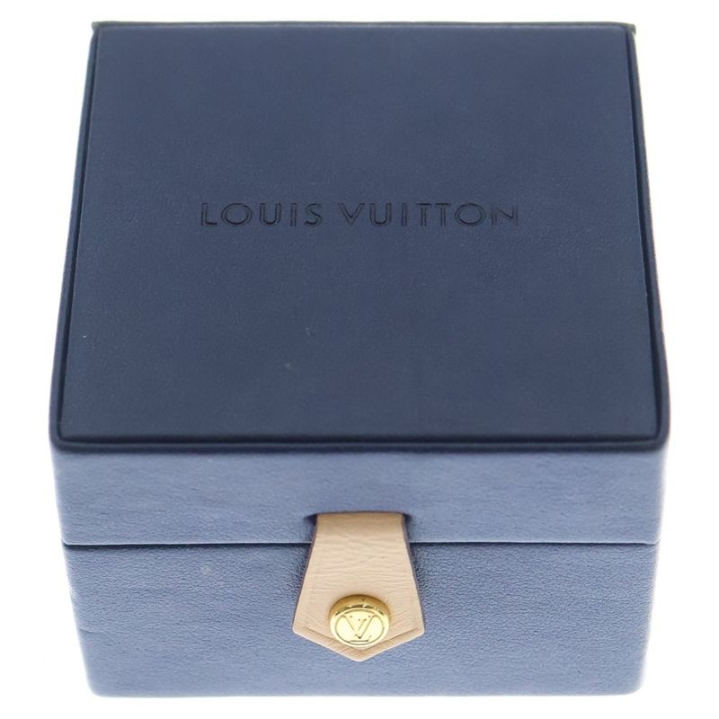 Louis Vuitton Cles Doreil Nanogram Earrings Gold Silver Single Ear