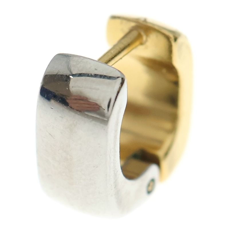 Louis Vuitton Cles Doreil Nanogram Earrings Gold Silver Single Ear