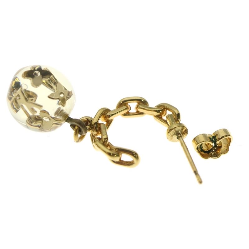Louis Vuitton Boucle Doreille Ankle John Stud Type Earrings Gold