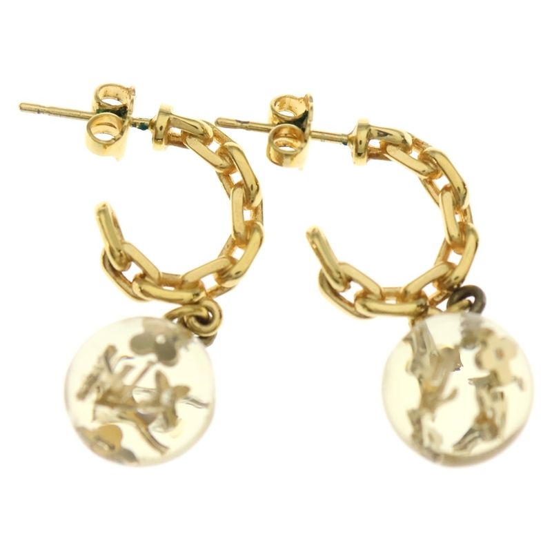 Louis Vuitton Boucle Doreille Ankle John Stud Type Earrings Gold