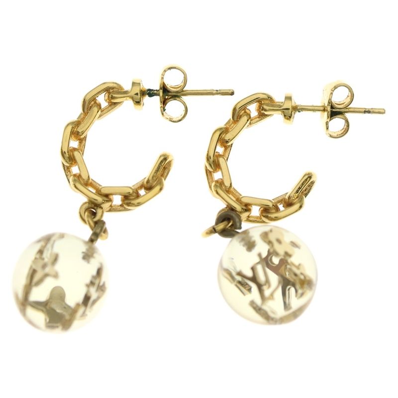 Louis Vuitton Boucle Doreille Ankle John Stud Type Earrings Gold