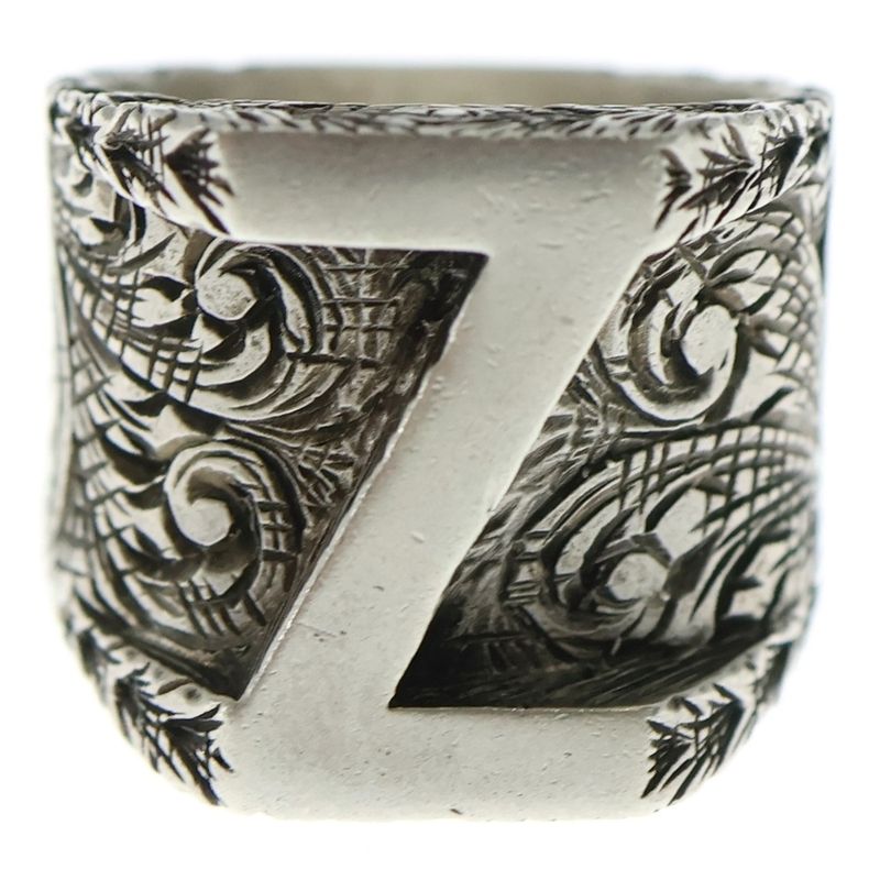 Gucci Alphabet Letter Ring Silver XL
