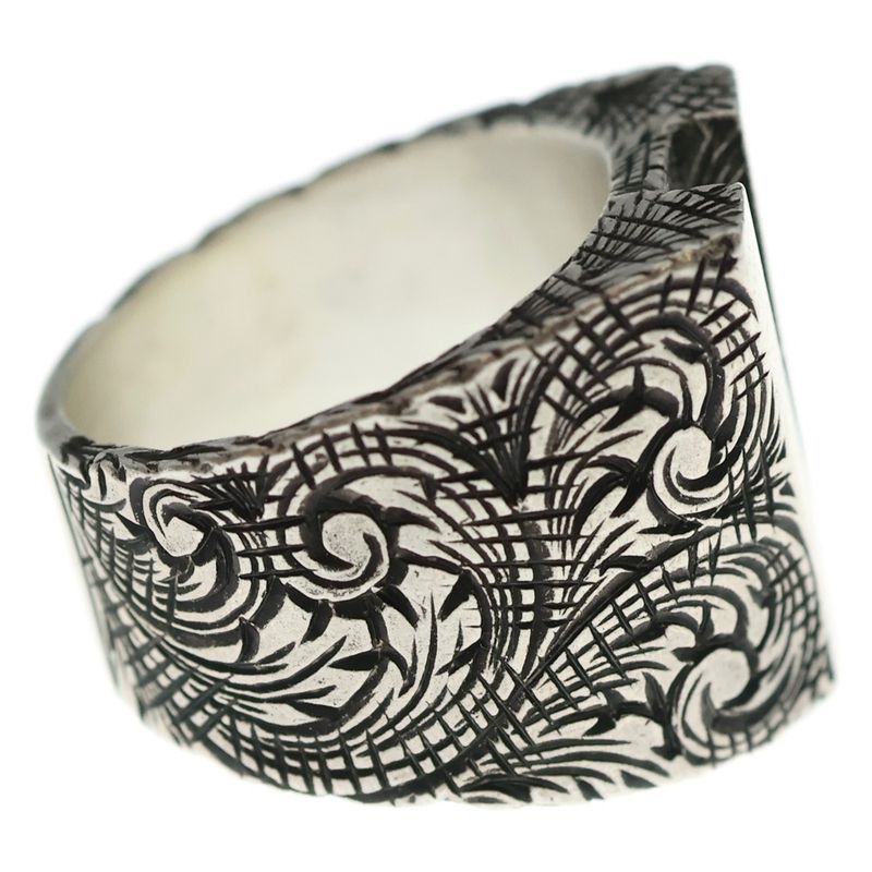 Gucci Alphabet Letter Ring Silver