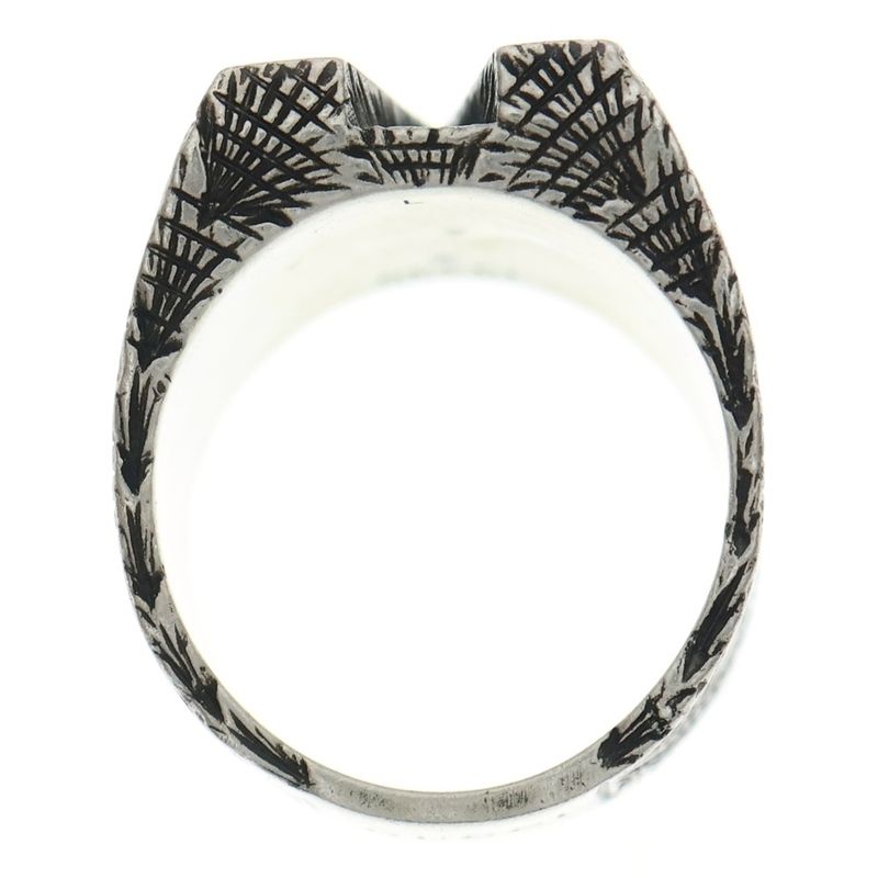 Gucci Alphabet Letter Ring Silver