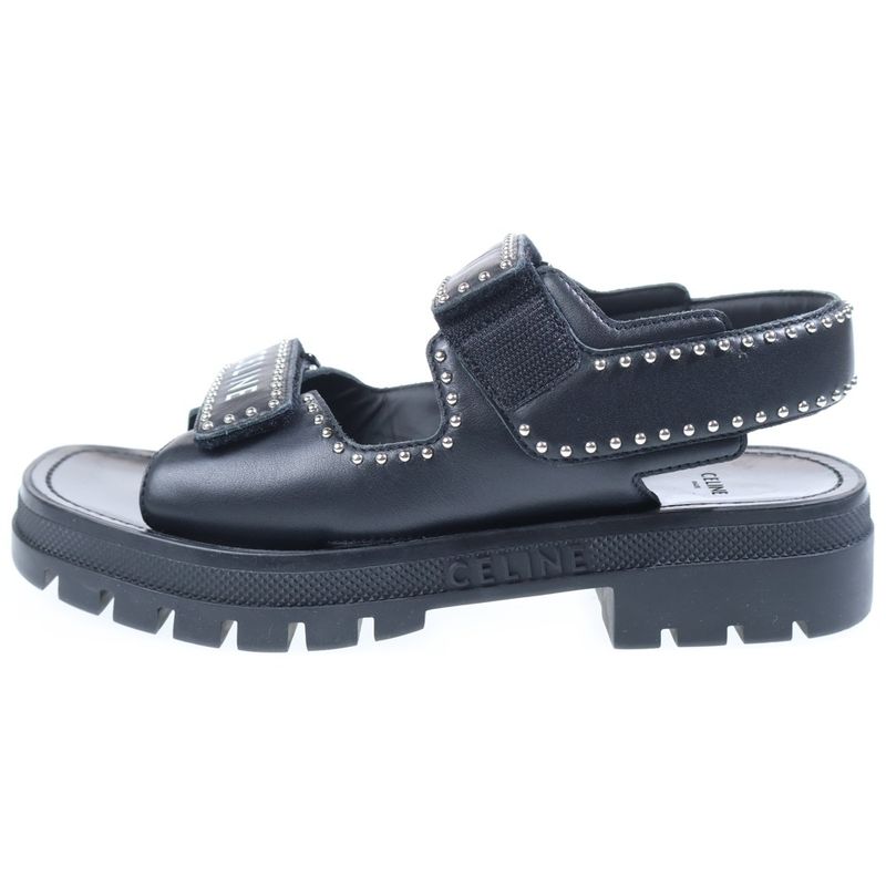 Celine Logo Studded Sandals