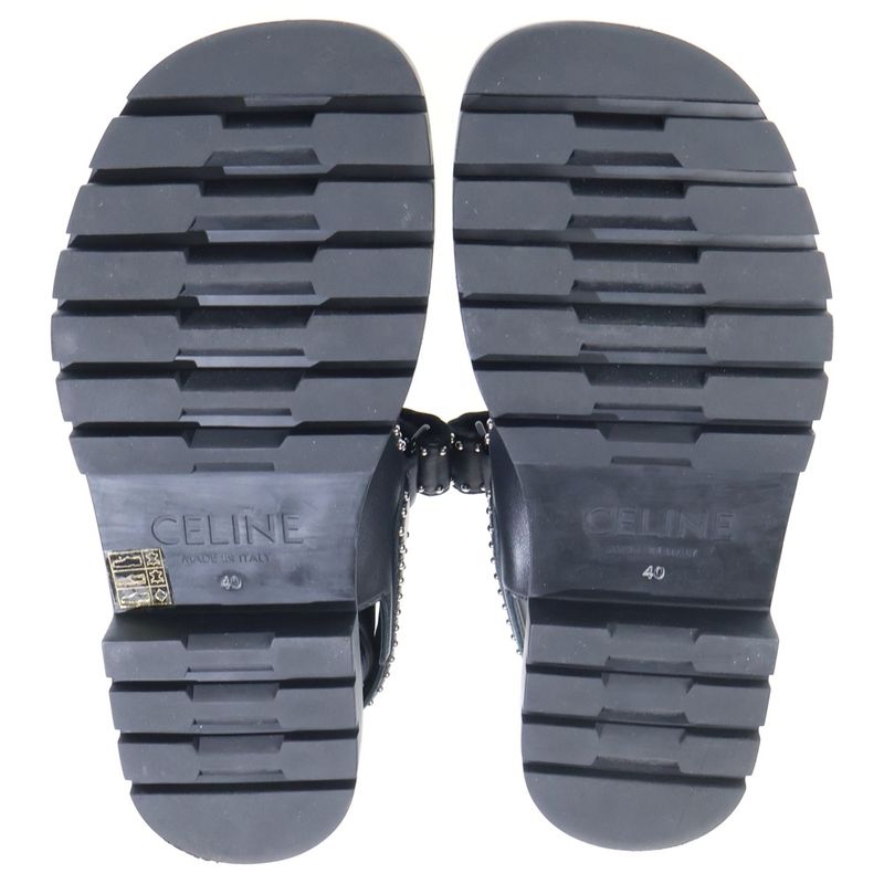 Celine Logo Studded Sandals