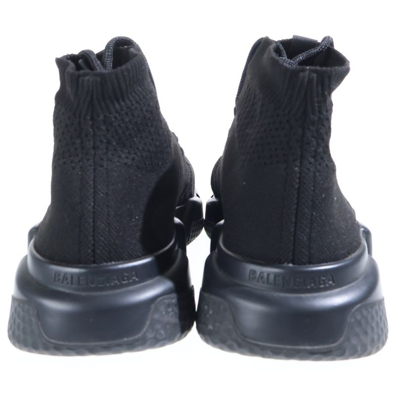 Balenciaga Speed Lace Up Sneaker Up High Cut Sneakers Black