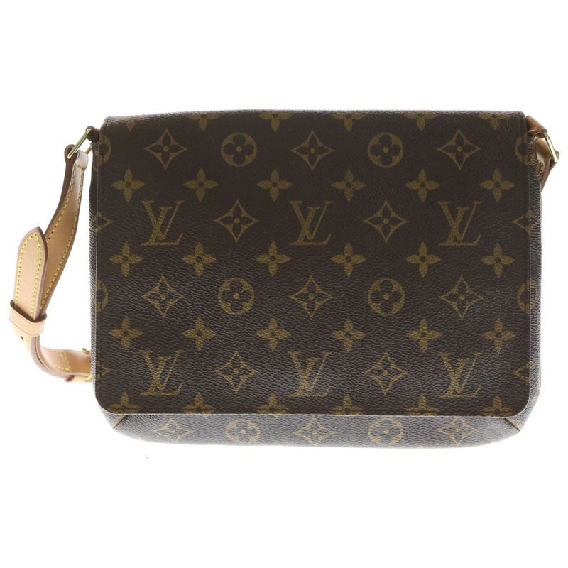 Louis Vuitton Monogram Musette Tango Brown Shoulder Bag