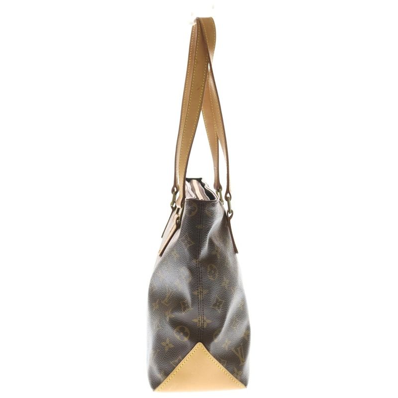Louis Vuitton Monogram Cabas Piano Tote Brown Leather
