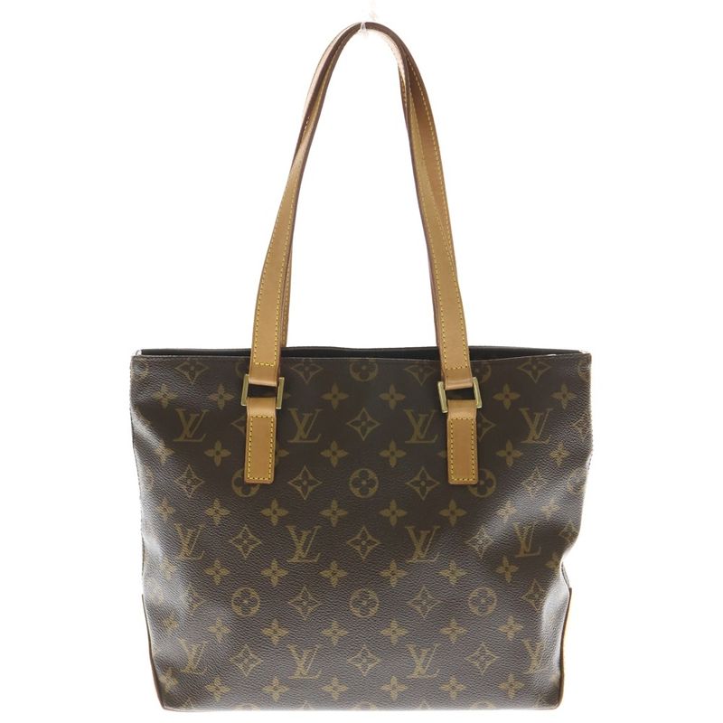 Louis Vuitton Monogram Cabas Piano Tote Brown Leather