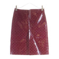 Gucci Embossed GG Motif Skirt Bordeaux