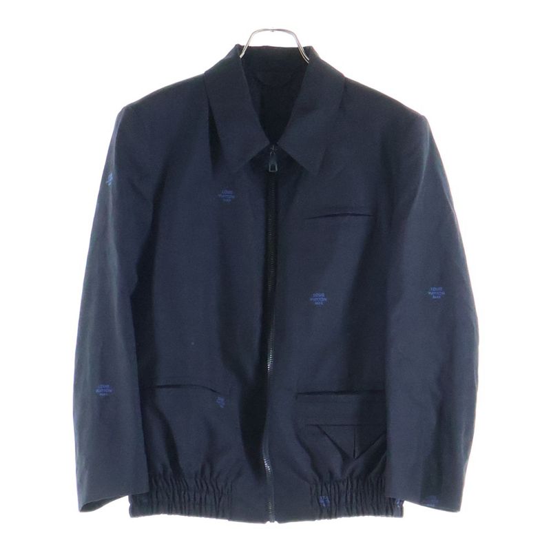 Louis Vuitton Damier Wool Zip Jacket Black