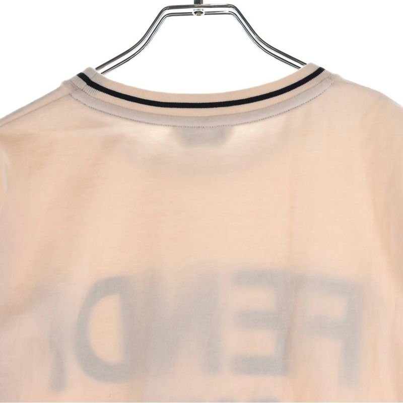 Fendi Front Logo Patch T-Shirt Aflw Crew Neck Short