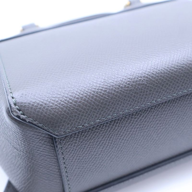 Celine Belt Bag Pico Mini Grey Leather Gold