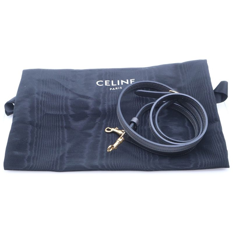 Celine Belt Bag Pico Mini Grey Leather Gold