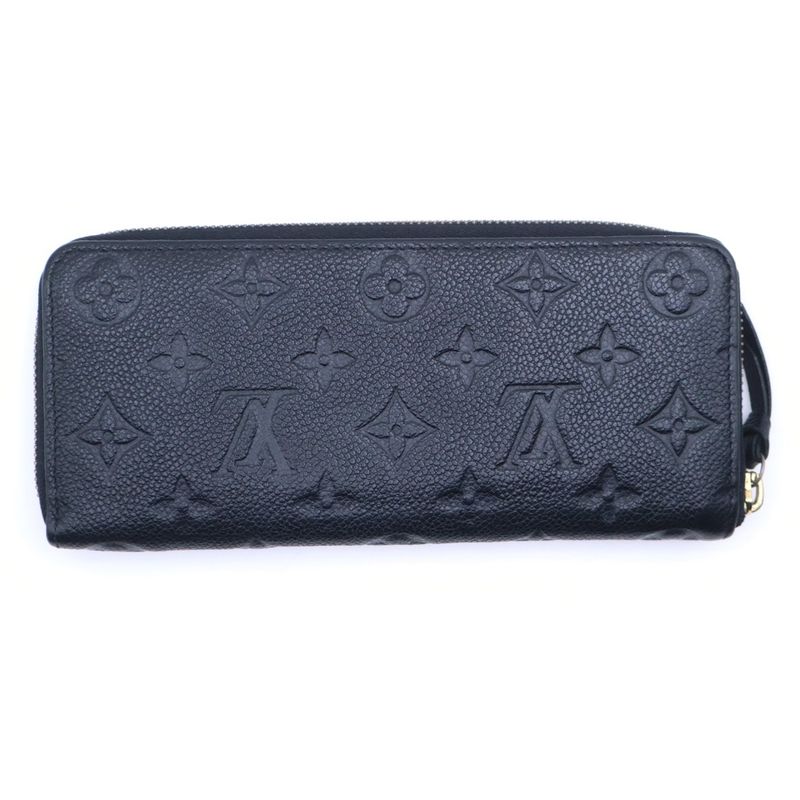 Louis Vuitton Monogram Empreinte Portefeuille Clemence Wallet Card Case
