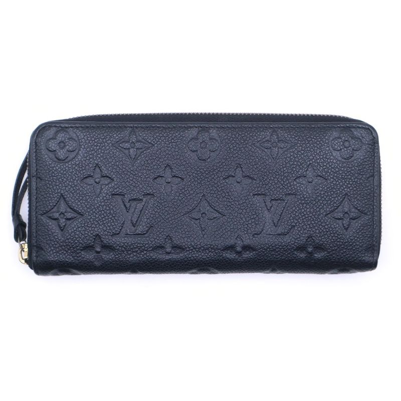 Louis Vuitton Monogram Empreinte Portefeuille Clemence Wallet Card Case