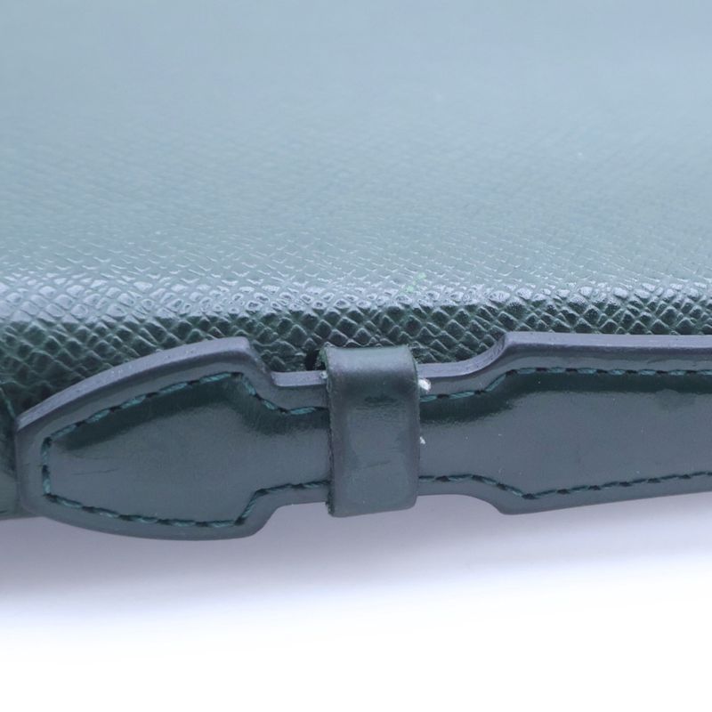 Louis Vuitton Taiga Organizer Atoll Epi Leather Wallet Pouch Green